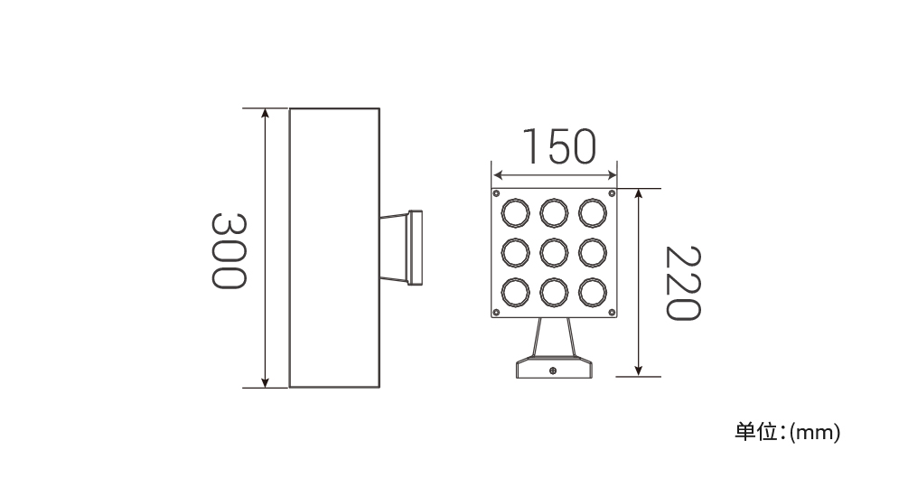 YD-BD-150B 方型壁灯